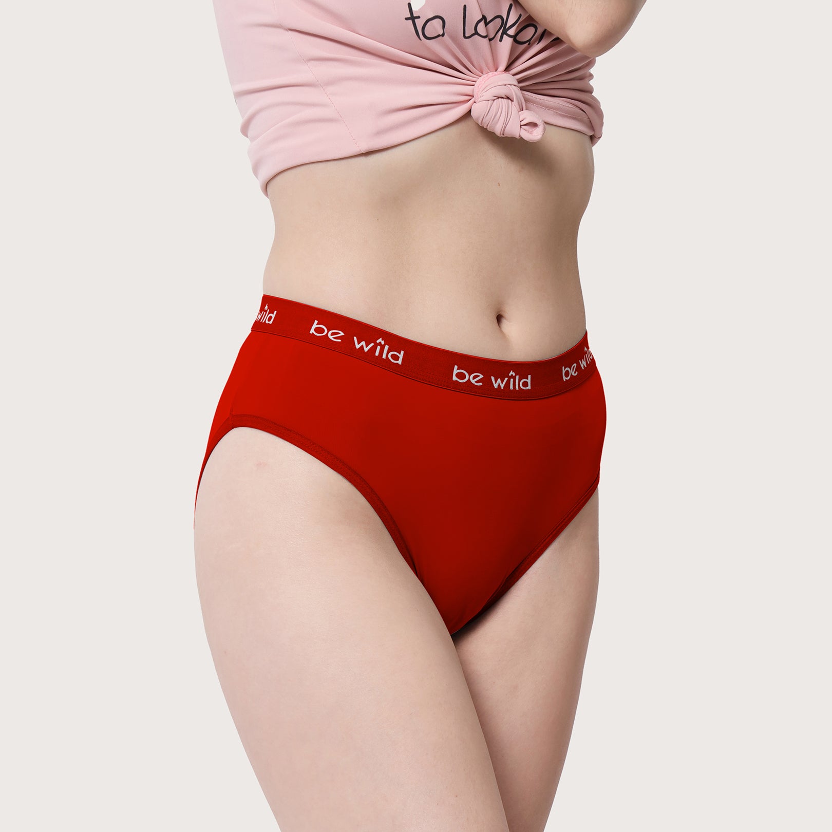 MYYNTI Women Silk Seamless Panties Hipster Brief Underwear Panty Set for  Daily Wear Women Bikini Red, Black Panty