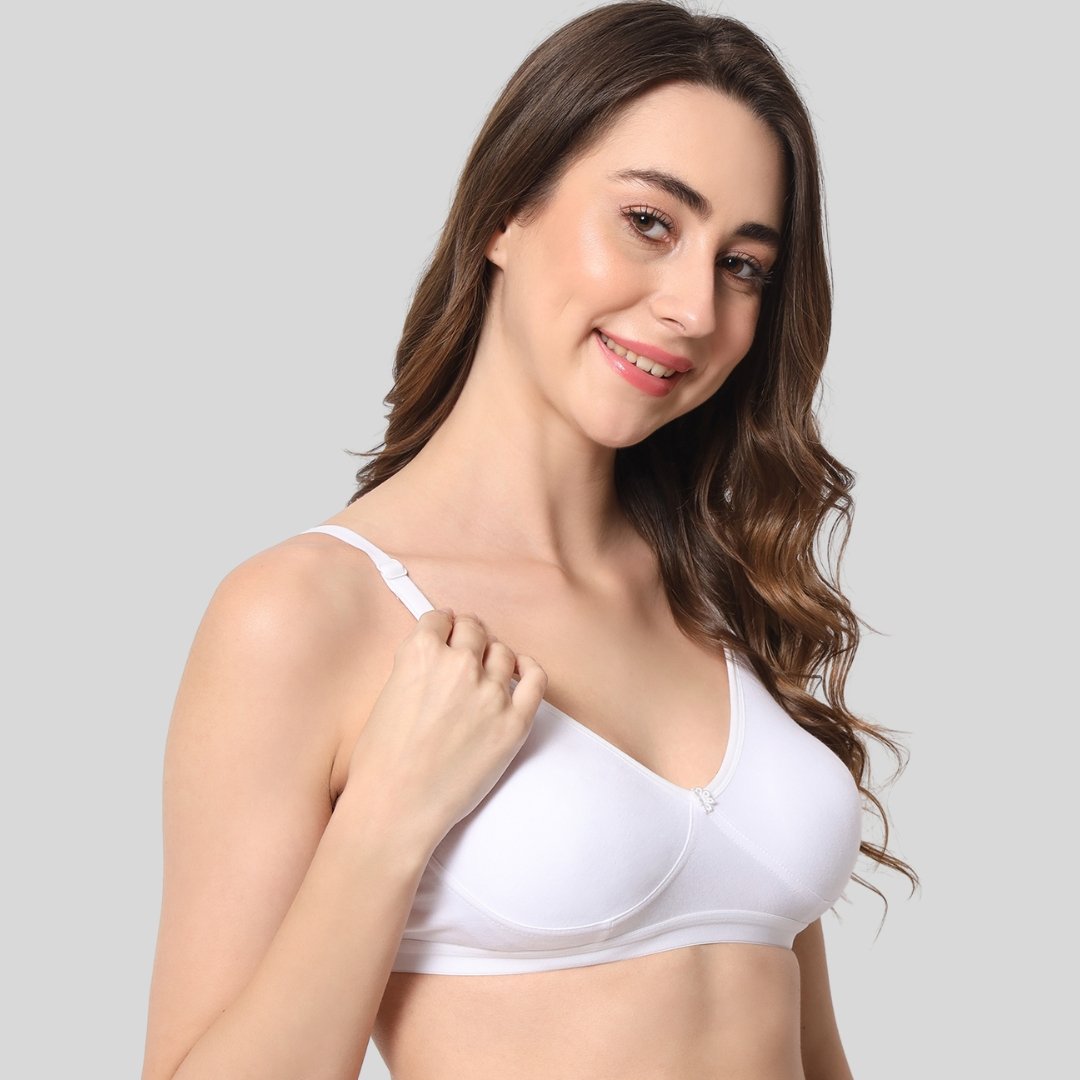 Buy Bewild Full Coverage Backless Cotton Bra for Women and  Girls/Ladies/Casual/Non Padded/Everyday/t-Shirt/Fancy/Non Wired/Adjustable  Supported Bra/Transparent Strap Band Free (B, Skin, 38) Online In India At  Discounted Prices